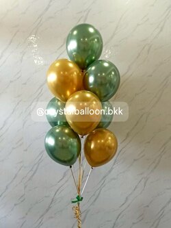 ลูกโป่ง วันเกิด ลูกโป่งช่อ 9 ลูก 1 ช่อ พร้อมตกเเต่ง สามารถเปลี่ยนสีลูกโป่ง/ข้อความสามารถเพิ่มได้