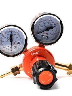 เกจ์ แอลพีจี (อลูมิเนียม) POLO(REGUATOR) รุ่น LR-58 Pn.P401-LR58 (แท้) ##