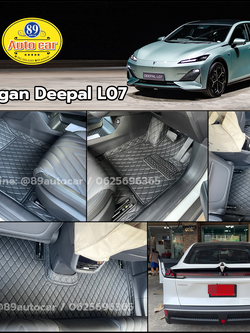พรมรถยนต์ Changan Deepal L07 ปูพรม6D สีดำด้ายดำ 3 ชิ้น ในห้องโดยสาร