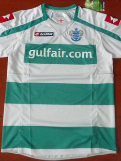 เสื้อฟุตบอล ทีมสโมสรควีนส์ปาร์ค เรนเจอร์ส ชุดเยือน 2010/11 ใหม่ S-Size / QUEENS PARK RANGERS Football Shirt Away Kit 2010/11 Jersey NEW S-Size