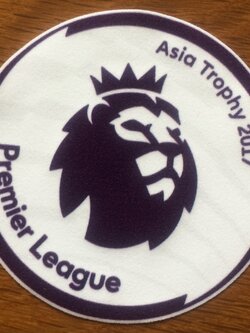 อาร์มสัญลักษณ์ฟุตบอล การแข่งขันฟุตบอลพรีเมียร์ ลีก - PREMIER LEAGUE ASIA TROPHY 2017 PLAYER SIZE ใหม่ / PREMIER LEAGUE Friendly Football Tournament PLAYER SIZE Football Patch/Badge - PREMIER LEAGUE ASIA TROPHY 2017 NEW