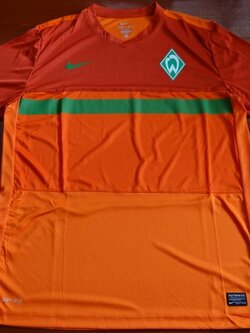 เสื้อฟุตบอล ทีมสโมสรแวร์เดอร์ เบรเมน ชุดฝึกซ้อม แขนยาว 2011/12 ใหม่ XL-Size / ฺWERDER BREMEN Football Shirt Long Sleeve Training Kit 2011/12 Jersey NEW XL-Size