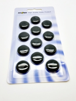 ฟองน้ำหูฟังเอียบัด Hiegi สีดำ ไม่เจาะรู ขนาดมาตรฐาน สำหรับหูฟัง Earbud ทุกรุ่น 1แพค 6คู่