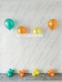 ลูกโป่ง ประดับภายในงาน ลูกโป่งตั้งพื้น/วางเดี่ยว 4 ลูก พร้อมตกแต่ง สามารถเปลี่ยนสีลูกโป่งได้