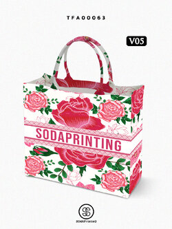 กระเป๋า Book Tote Bag Rosé Collection รหัส TFA00063 #ใส่ชื่อได้ #SOdAbag #SOdAPrintinG