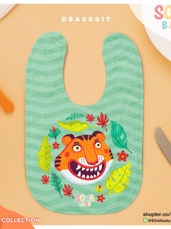 ผ้าซับน้ำลาย ลาย Tiger Collection8 รหัส DBA00017 #SOdAbaby