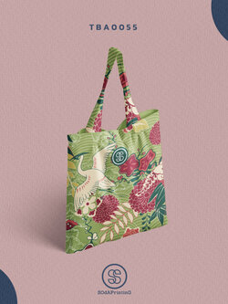 กระเป๋าแคนวาส พิมพ์ลาย SOdA Natural TBA0055 #SOdABag #SOdAPrintinG #กระเป๋า #กระเป๋าผ้า