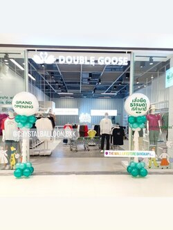 เสาลูกโป่ง เปิดร้าน ลูกโป่งยาง ขนาด 36" สีขาว 2 เสา พร้อมตกแต่ง สามารถเปลี่ยนสีลูกโป่ง/เปลี่ยนข้อความได้