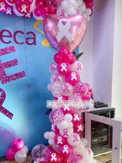 เสาลูกโป่ง เปิดงาน เสาลูกโป่งฟอยล์หัวใจ ขนาด 40" 1 เสา พร้อมตกแต่ง ราคาโทรสอบถาม สามารถเปลี่ยนสีลูกโป่ง/เปลี่ยนสี-ฟอยล์ตกแต่งได้