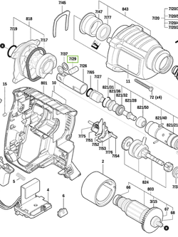 สลักลูกสูบ สว่านลมไร้สาย Bosch บอช GBH 180-LI [#29] Pn.1613100034 (แท้) ##