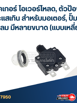 เบรคเกอร์ โอเวอร์โหลด, ตัวป้องกันกระแสเกิน สำหรับมอเตอร์, ปั้มน้ำ, ปั้มลม มีหลายขนาด (แบบเหลี่ยม)