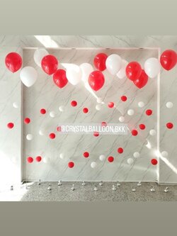 ลูกโป่ง งานแต่ง ลูกโป่งฟองอากาศประดับภายในงาน 15 เส้น พร้อมตกแต่ง สามารถเปลี่ยนสีลูกโป่งได้