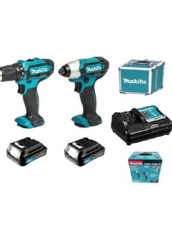 สว่านไขควงไร้สาย+ไขควงกระแทกไร้สาย Makita มากีต้า รุ่น DF333DZ+TD110DZ (แท้) ##