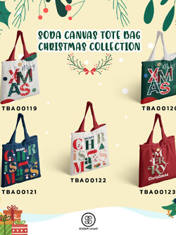 กระเป๋า SOdA Canvas Tote Bag Christmas Collection 🎁🎄รหัส TBA00119-TBA00123 #SOdAbag