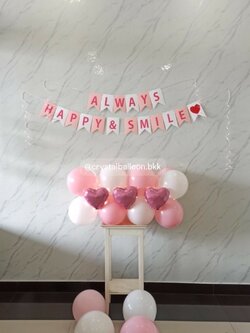 ลูกโป่ง วันเกิด Surprised ท้ายรถ พร้อม ไฟประดับ,ลูกโป่งโปรยพื้น 4 ลูก,ป้ายธง 18ตัวอักษร ,Theme สีชมพู , พร้อมตกแต่ง สามารถเปลี่ยนสีลูกโป่ง/เปลี่ยนสี-ป้ายธงได้