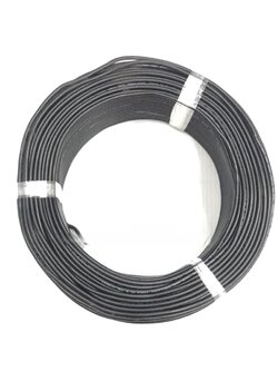 สายไฟเดี่ยว ชนิดอ่อน 0.5 sq.mm.(ราคาต่อม้วน-สีดำ) 0.5