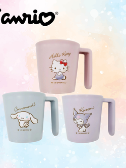 แก้ว Sanrio แก้วแปรงฟันเด็ก ขนาดพอดีมือ (Hello Kitty / Kuromi / Cinnamoroll)