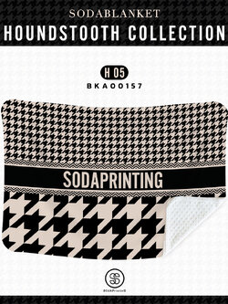 ผ้าห่ม ใส่ชื่อได้ HOUNDSTOOTH COLLECTION รหัส BKA00157 #ใส่ชื่อได้ #SOdAblanket
