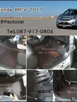 พรม6D ปูในรถ Honda BR-V เข้ารูป เต็มคัน
