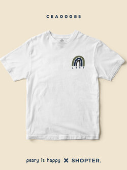 เสื้อยืด พิมพ์ลาย Magical Number 1889 สีขาว CEA00085 #เสื้อ #เสื้อยืด #minimalstylebyPEARY