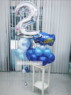 ลูกโป่ง แสดงความยินดี Theme รถ พร้อม ช่อลูกโป่ง 1 ช่อ,ฟอยล์ตัวเลข ขนาด 40" 1 ตัว พร้อมตกเเต่ง สามารถเปลี่ยนสีลูกโป่ง/เปลี่ยนสี-ฟอยล์ตัวเลข/เปลี่ยนฟอยล์ตกแต่งได้