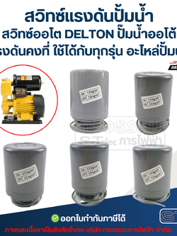 สวิทซ์แรงดันปั้มน้ำ, สวิทซ์ออโต DELTON ปั๊มน้ำออโต้ แรงดันคงที่ ใช้ได้กับทุกรุ่น อะไหล่ปั้มน้ำ