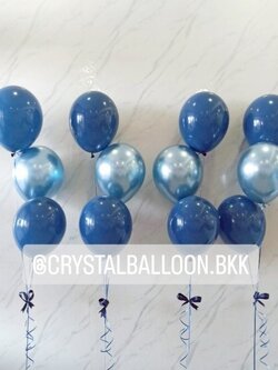 ลูกโป่ง วันเกิด ช่อลูกโป่ง ช่อ 3 ลูก 4 ช่อ พร้อมตกแต่ง สามารถเปลี่ยนสีลูกโป่ง/สามารถเพิ่มข้อความบนลูกโป่งได้