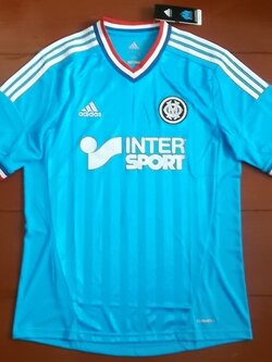 เสื้อฟุตบอล ทีมสโมสรโอลิมปิก มาร์กเซย ชุดเยือน 2012/13 ใหม่ M-Size / OLYMPIQUE de MARSEILLE Football Shirt Away Kit 2012/13 Jersey NEW M-Size