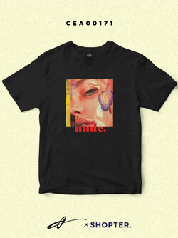 เสื้อยืด พิมพ์ลาย Nude สีดำ CEA00171 #เสื้อ #เสื้อยืด #ONG