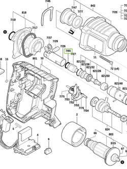 โอริง สว่านลมไร้สาย Bosch บอช GBH 180-LI [#65] Pn.1610210244 (แท้) ##