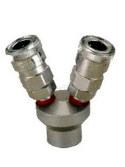 ข้อต่อลม 2 ทางกลม เกลียวนอก 1/2" ปั๊มลม โกโย SMV(A) Pn.K122-1020 ##
