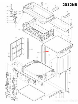 COLUMN 20 แท่นไสไม้ Makita-มากีต้า 2012NB [#154] Pn.331562-0 (แท้) ##