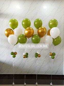 ลูกโป่ง เปิดงาน ช่อลูกโป่ง 5 ลูก 4 ช่อ พร้อมตกแต่ง สามารถเปลี่ยนสีลูกโป่งได้