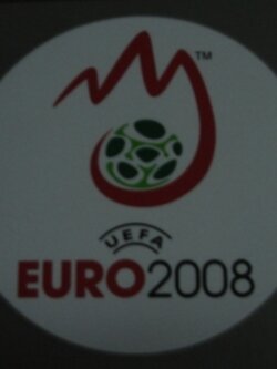 อาร์มสัญลักษณ์ฟุตบอล การแข่งขันฟุตบอลยูโร - EURO 2008 PLAYER SIZE ใหม่ / EURO International Football Tournament PLAYER SIZE Football Patch/Badge - EURO 2008 NEW