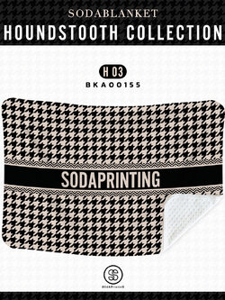 ผ้าห่ม ใส่ชื่อได้ HOUNDSTOOTH COLLECTION รหัส BKA00155 #ใส่ชื่อได้ #SOdAblanket