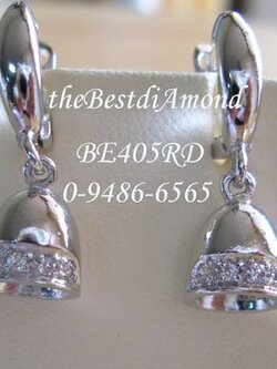 BE405RD+++ต่างหูกระดิ่งเรียกทรัพย์ +++ ต่างหูตุ้งติ้งรูปกระดิ่ง น่ารักมากเลย เก๋ไก๋มากเลยค่ะ