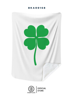 ผ้าห่ม พิมพ์ลาย ใบโคลเวอร์ รหัส BKA00168 #ผ้าห่ม #SOdAhome #SOdAblanket
