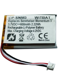 X-Tips Battery CP-SNM3 แบตเตอรี่สำหรับซ่อมหูฟัง Momentum 3 คุณภาพดี