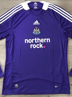 เสื้อฟุตบอล ทีมสโมสรนิวคาสเซิล ยูไนเต็ด ชุดเยือน 2008/09 ใหม่ M-Size / NEWCASTLE UNITED Football Shirt Away Kit 2008/09 Jersey NEW M-Size