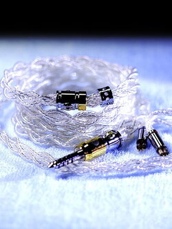 ขาย Hakugei Glacier+ สายอัพเกรดหูฟัง ทองแดงชุบเงิน 6N OCC ถัก4