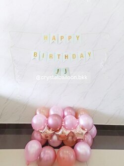 ลูกโป่ง วันเกิด Surprised ท้ายรถ พร้อม ไฟประดับ,ลูกโป่งโปรยพื้น 4 ลูก,ป้ายธง Happy Birthday 1 ชิ้น , ป้ายธง 2 ชิ้น พร้อมตกแต่ง สามารถเปลี่ยนสีลูกโป่ง/เปลี่ยนสี-ป้ายธงได้