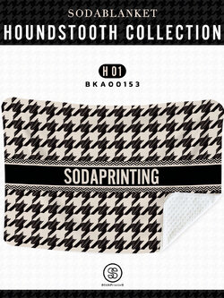 ผ้าห่ม ใส่ชื่อได้ HOUNDSTOOTH COLLECTION รหัส BKA00153 #ใส่ชื่อได้ #SOdAblanket