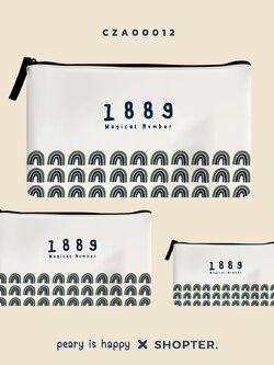 เซ็ทกระเป๋าเคสคอม Magical Number 1889 CZA00012 #minimalstylebyPEARY