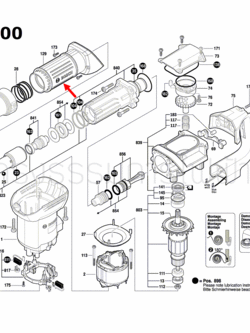 ปลอกปิด สกัดคอนกรีต Bosch บอช GSH 500 Pn.1619P10302 (แท้)##
