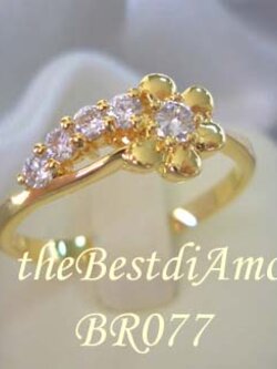 ชื่อสินค้า: BR077+++แหวนดอกไม้เกสรเพชร+++งานน่ารักมากๆๆๆ ดีไซน์เก๋ หวานๆปนเก๋ค่ะ