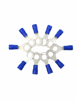 หางปลากลม มีปลอกหุ้ม RV 2-6 (ห่อ=10ตัว)