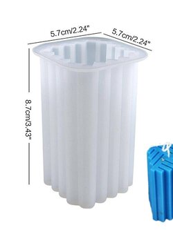 แม่พิมพ์ซิลิโคนทรงสี่เหลี่ยม ลายทาง