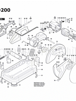 แหวนรอง เครื่องตัดเหล็ก BOSCH รุ่น GCO14-24, GCO14-24J, GCO200, GCO220, GCO240 Pn.1609B03625 (แท้-สั่ง)