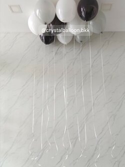 ลูกโป่งขนาด 12 " ลอยฝ้า,พร้อมตกแต่ง สามารถเปลี่ยนสีลูกโป่งได้