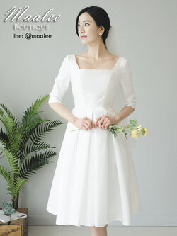 พร้อมส่ง ชุดแต่งงาน มินิมอล ชุดหมั้น